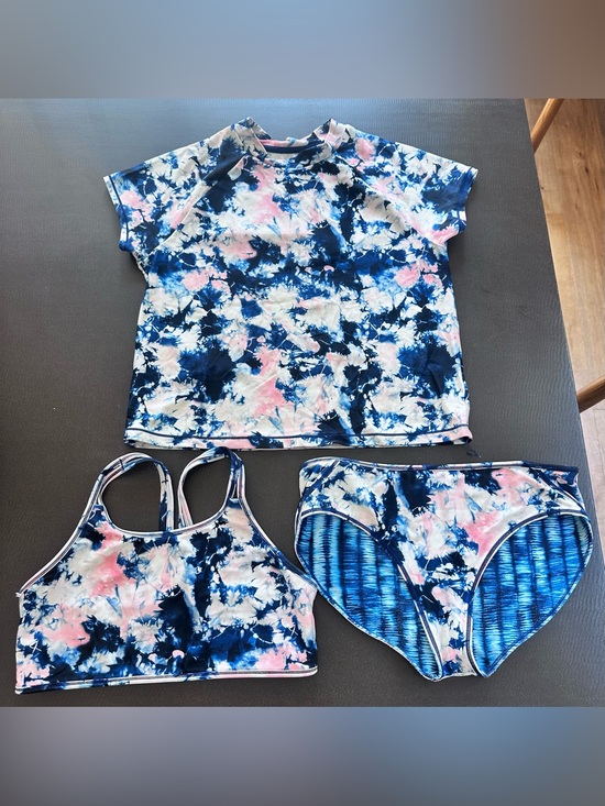 Athleta Other - Athleta Girl Reversible 3-Piece Swim Set Rash Guard XXL 16/18